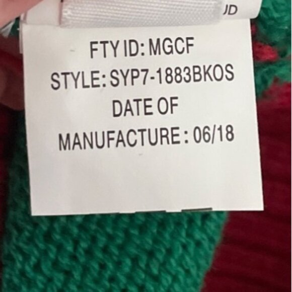 Ugly Christmas Sweater Beatles Abbey Road Sz L Green Red Lights Working Holiday - Picture 6 of 8